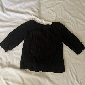 Old navy child’s large 10/12 half sleeves black blouse
